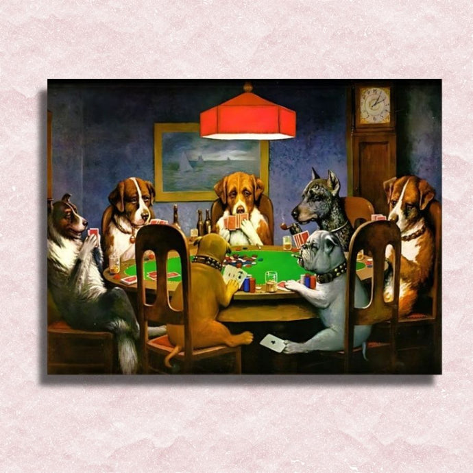 Dogs Playing Poker Canvas - Painting by numbers shop