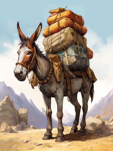 Donkey Painting by numbers shop
