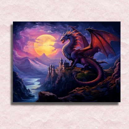 Dragon Rules His Kingdom Canvas - Painting by numbers shop