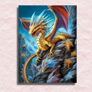 Dragons Everywhere Canvas - Painting by numbers shop