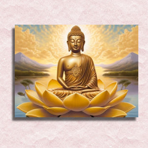 Träumender Buddha auf Leinwand – Malen-nach-Zahlen-Shop