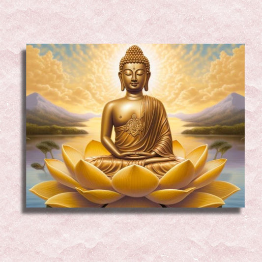 Träumender Buddha auf Leinwand – Malen-nach-Zahlen-Shop