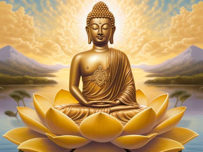 Träumender Buddha - Malen-nach-Zahlen-Shop