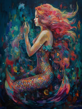 Laden Sie das Bild in den Galerie-Viewer, Dreaming Mermaid Paint by Numbers