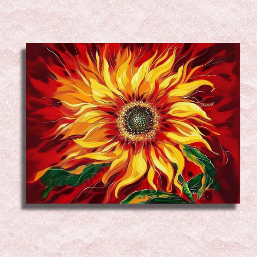 Dreamy Sunflower - Flowers Paint by Number – Painting By Numbers Shop