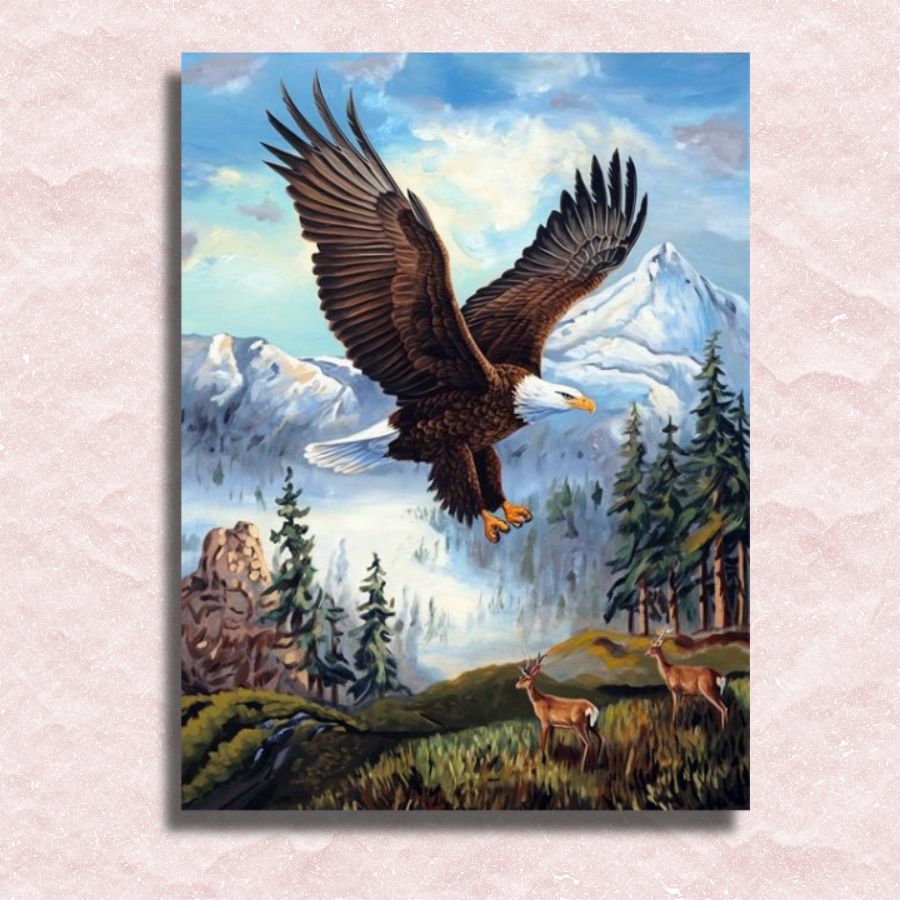 Bald Eagle Canvas - Paint by numbers