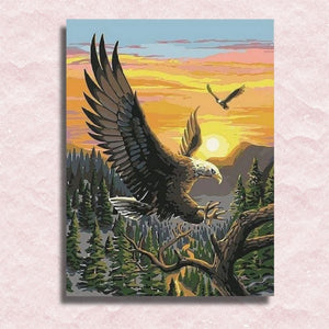 Eagle Flying High Canvas - Painting by numbers shop