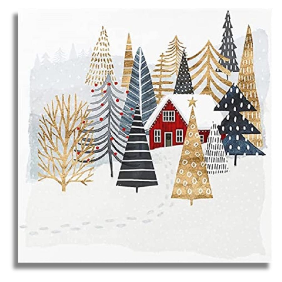 Easy Painting Winter Time Canvas - Paint by numbers