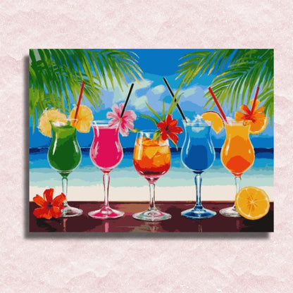 Exotic Cocktails Canvas - Paint by numbers