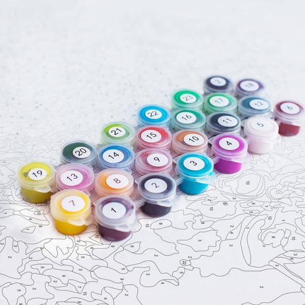 paint by numbers extra paint set
