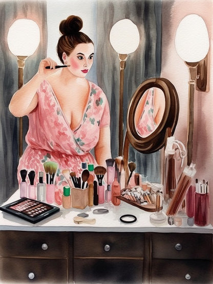 Fat Lady Makeup - Schilderen op nummer winkel