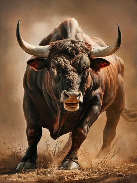 Fierce Bull - Painting by numbers shop