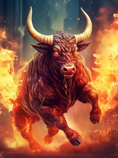 fierce bull - Paint by numbers
