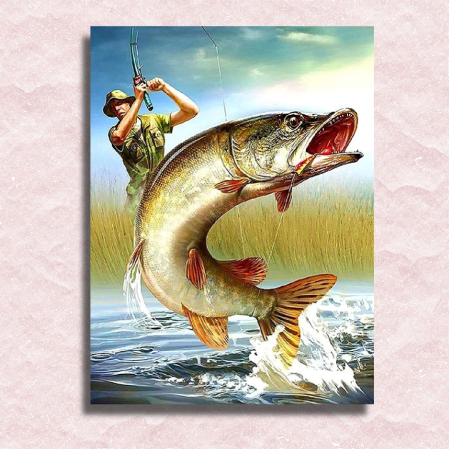 Fishing Canvas - Painting by numbers shop
