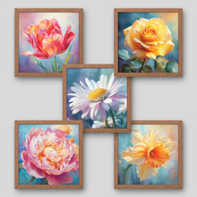 Laad de afbeelding in de Gallery-viewer, vijf bloemen