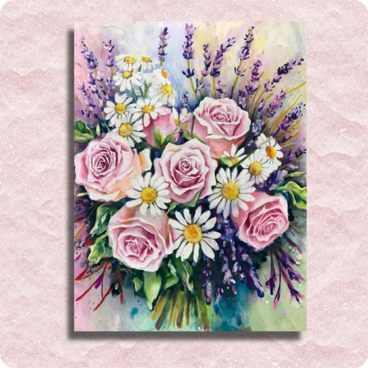 Flowers Bouquet Canvas - Paint by numbers