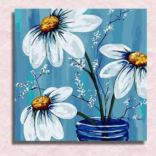 Fragile Daisies Canvas Mini Paint by Numbers