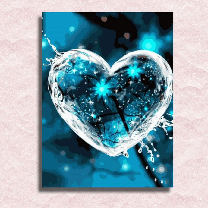 Frozen Heart Canvas - Painting by numbers shop
