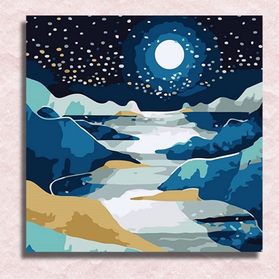 Frozen Iced Country Canvas - Schilderij op nummerwinkel