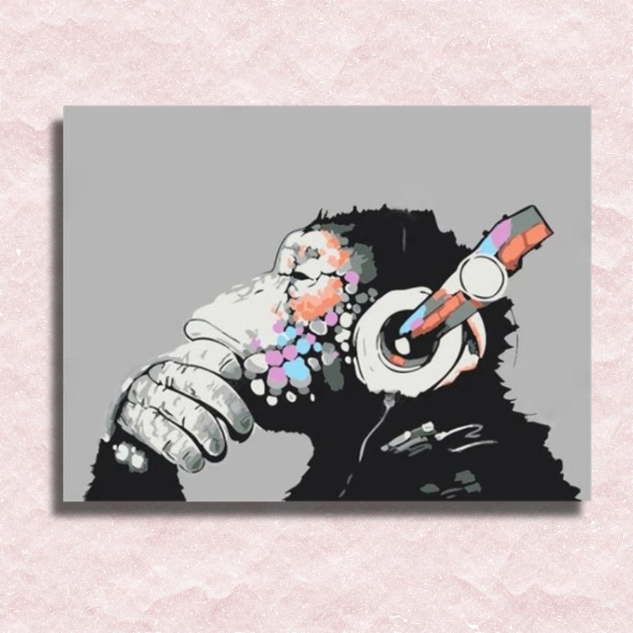 Funky Monkey Canvas - Painting by numbers shop