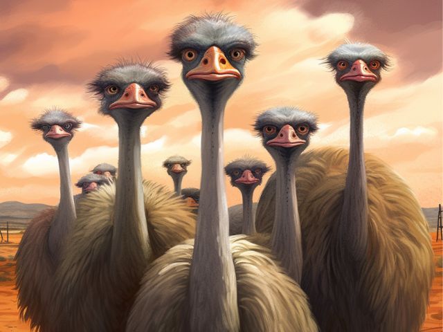 Funky Ostriches - Painting by numbers shop