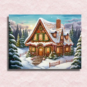 Gingerbread House Canvas - Painting by numbers shop