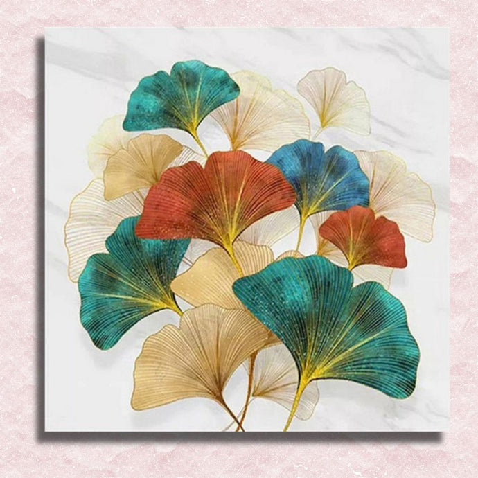 Gingko Leaves Canvas - Painting by numbers shop