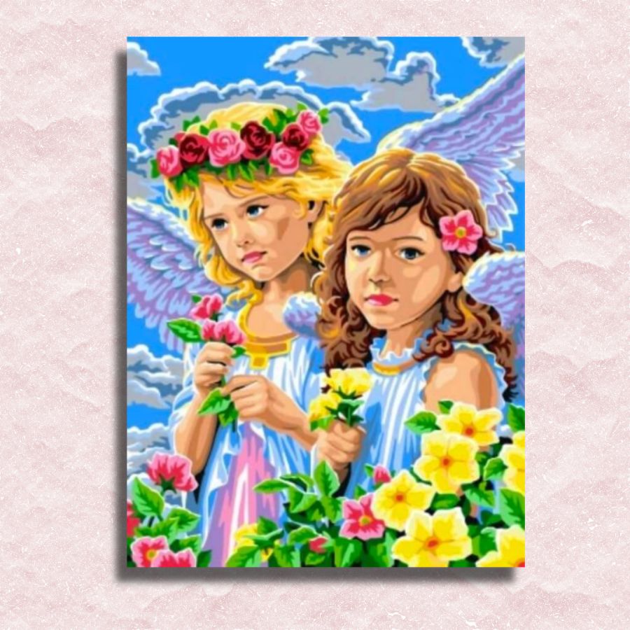 Girl Angels Canvas - Painting by numbers shop