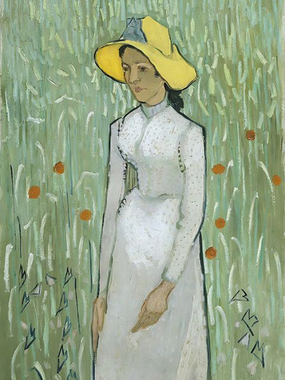 Van Gogh - Meisje in het wit - Schilderij op nummer winkel