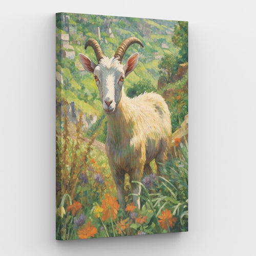 Goat Canvas - Painting by numbers shop