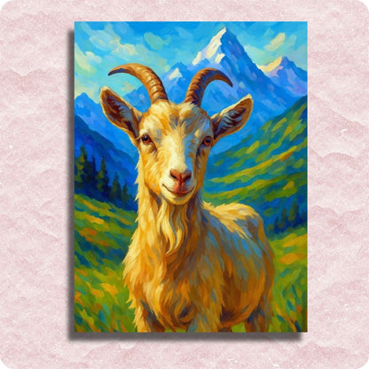 Geit Canvas - Verf op nummer