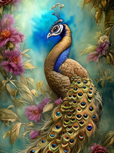 Laad de afbeelding in de Gallery-viewer, Golden Peacock - Paint by numbers