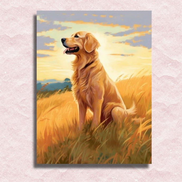 Golden Retriever Canvas - Painting by numbers shop
