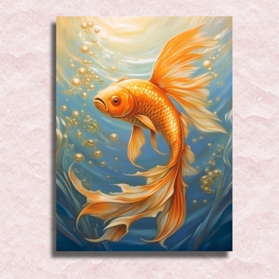 Goldfish Canvas - Painting by numbers shop