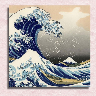 great wave off kanagawa paint by numbers canvas kit