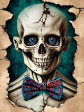 Load image into Gallery viewer, Grinning Cheerful Skull - Paint by numbers
