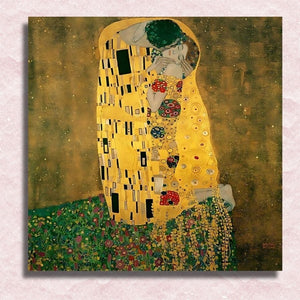 Gustav Klimt - Der Kuss Leinwand - Malen-nach-Zahlen-Shop