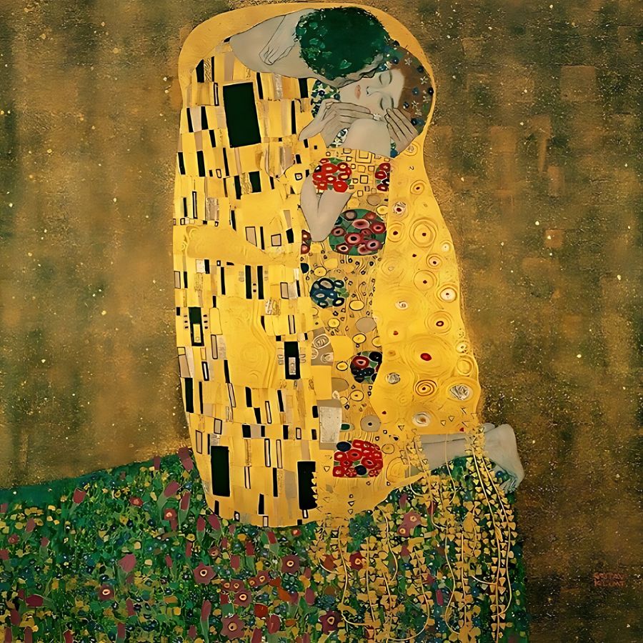 Gustav Klimt - Der Kuss - Malen-nach-Zahlen-Shop