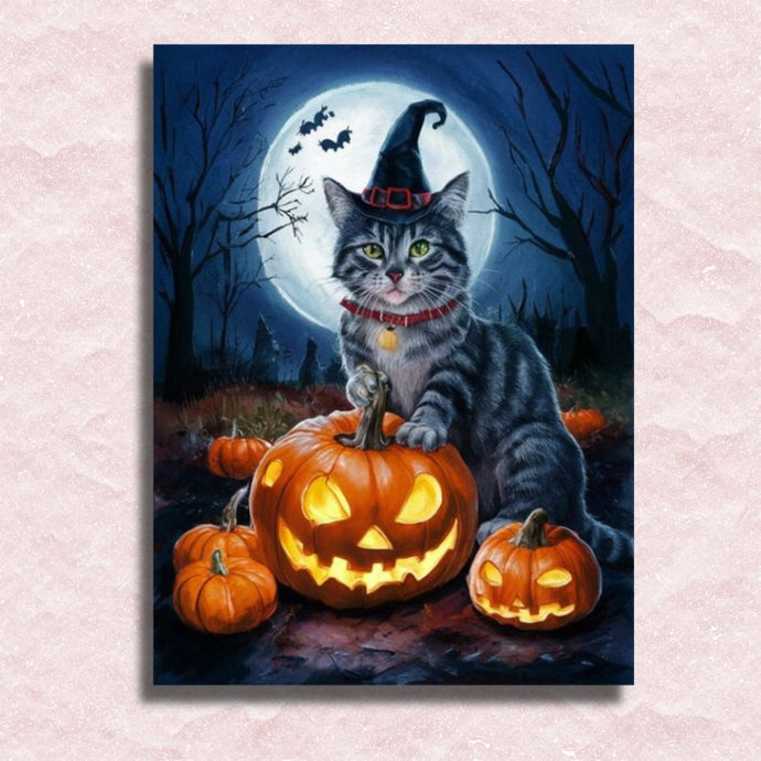 Halloween Cats Trick or Treat Canvas - Painting by numbers shop