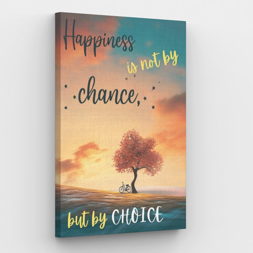 Hapiness is not by Chance - Paint by Numbers Canvas