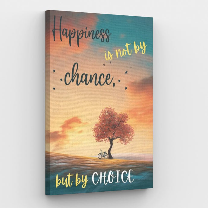 Happiness is not by Chance Canvas - Painting by numbers shop