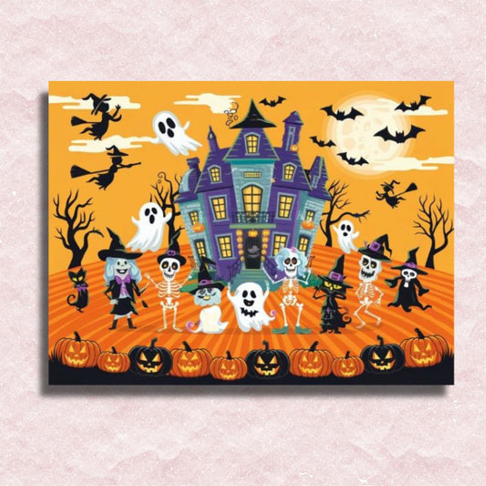 Happy Halloween Canvas - Paint by numbers