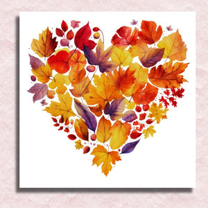 Heart of Autumn Canvas - Paint by numbers