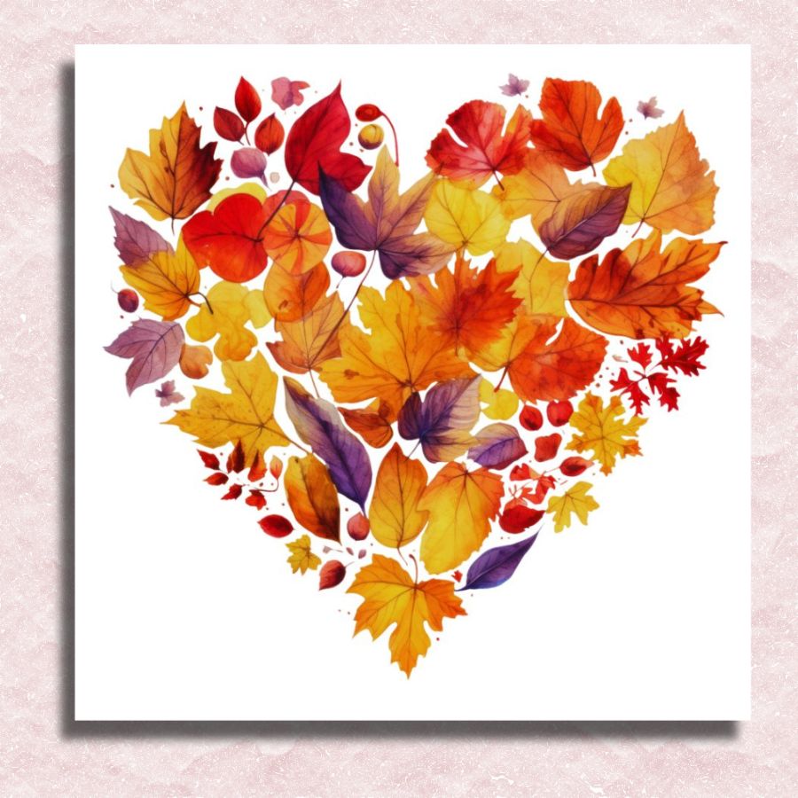 Heart of Autumn Canvas - Paint by numbers