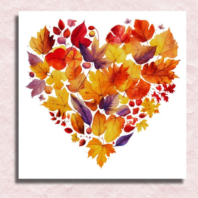 Heart of Autumn Canvas - Paint by numbers