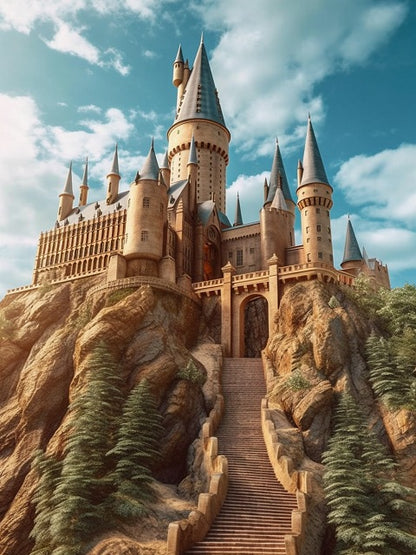 Schloss Hogwarts - Malen-nach-Zahlen-Shop