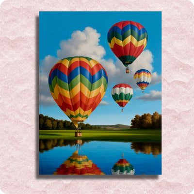 Hot Air Balloons Canvas - Paint by numbers