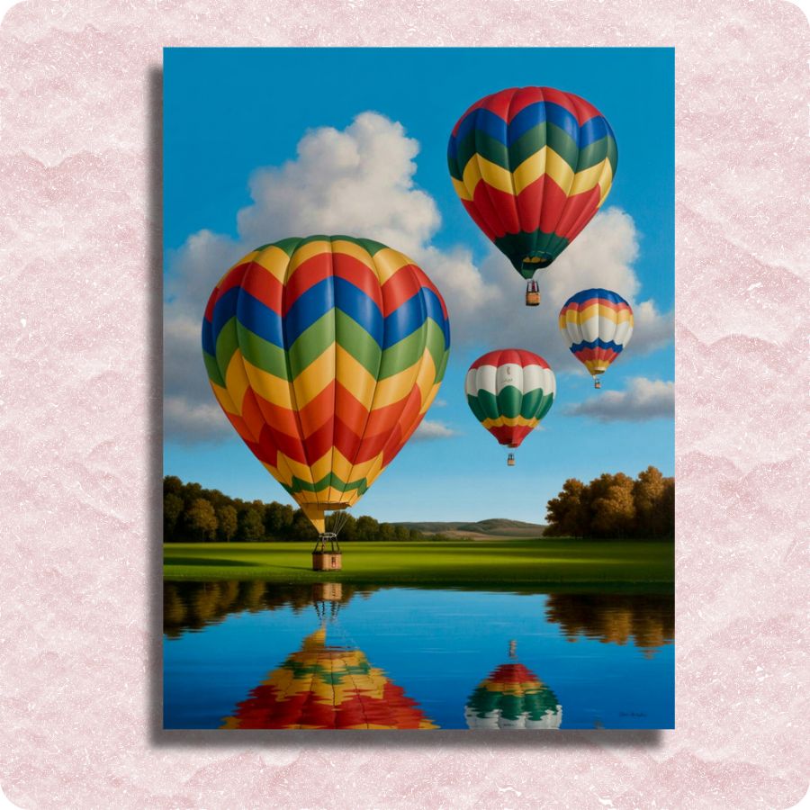 Hot Air Balloons - Paint by numbers