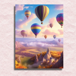 Hot Air Balloons Canvas - Painting by numbers shop