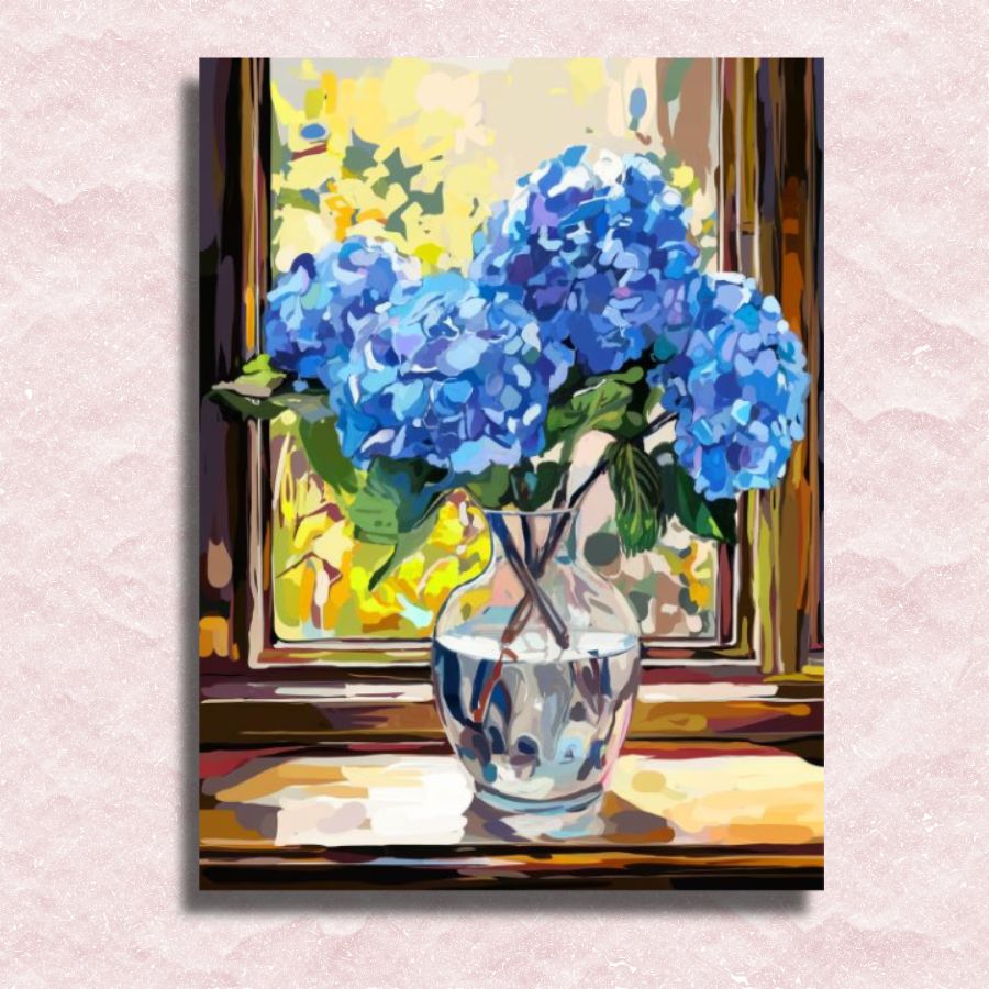 Hydrangea Harmony Canvas - Paint by numbers